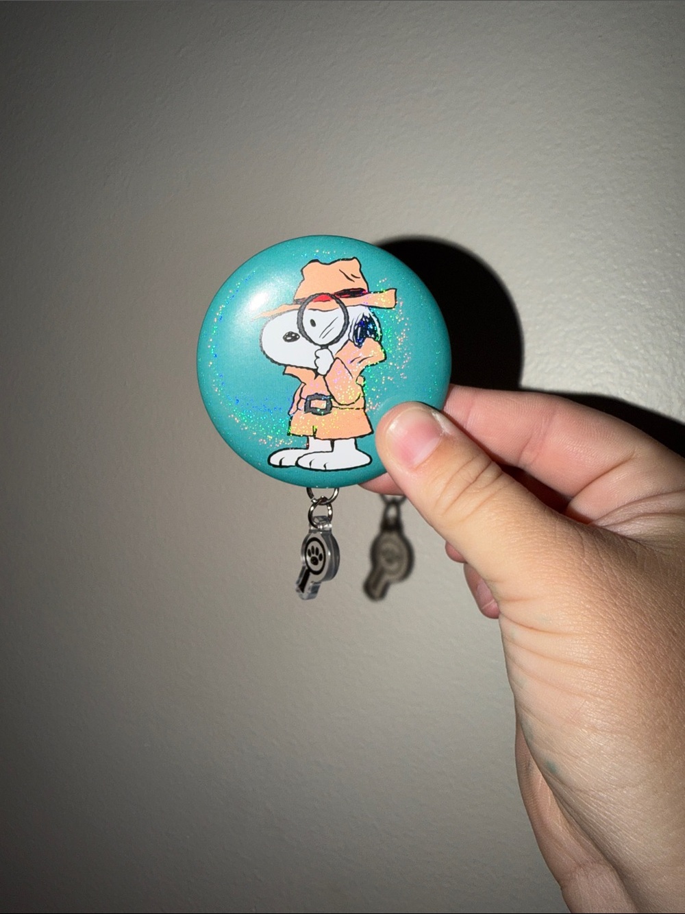 Peanuts Snoopy Detective Hook - Teal and Orange
